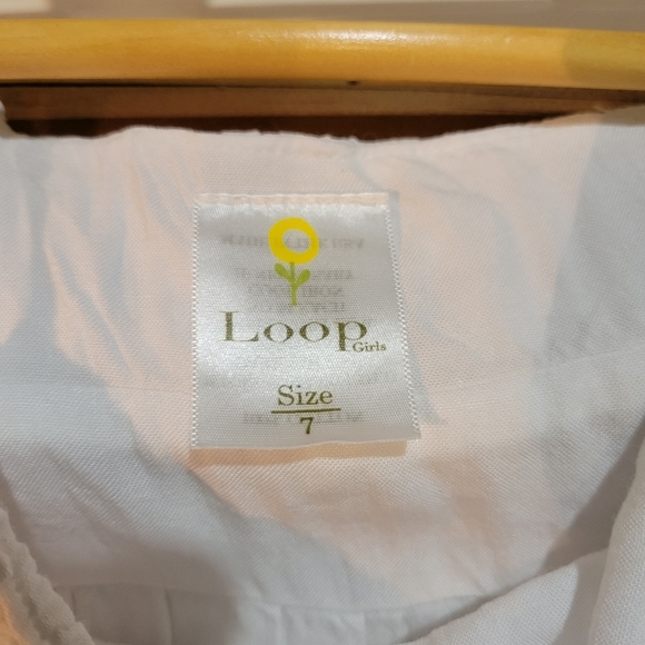 Loop Girls Eyelet Embroidered Dress - Picture 5 of 6